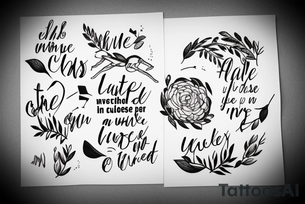 based on the quote "nature held me close and seemed to find no fault with me" with queer inspiration tattoo idea