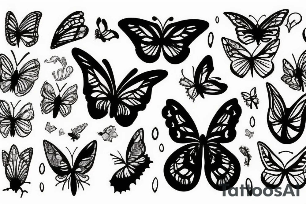 Butterfly with ink stains make it look like the ink is still dripping tattoo idea