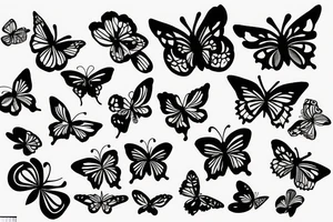 Butterfly with ink stains make it look like the ink is still dripping very abstract tattoo idea