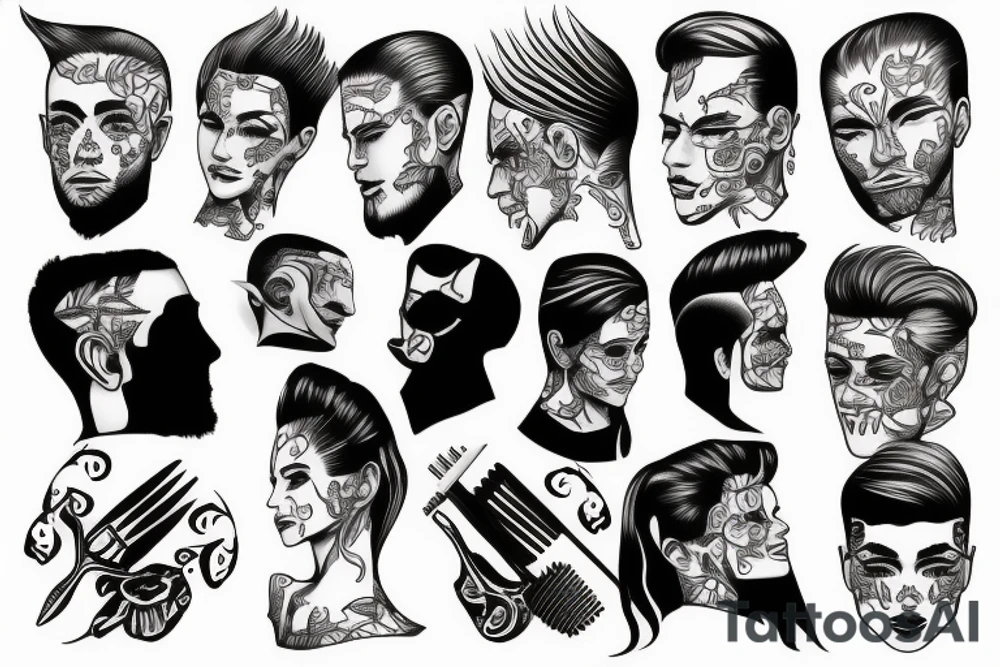 Barber tattoo idea