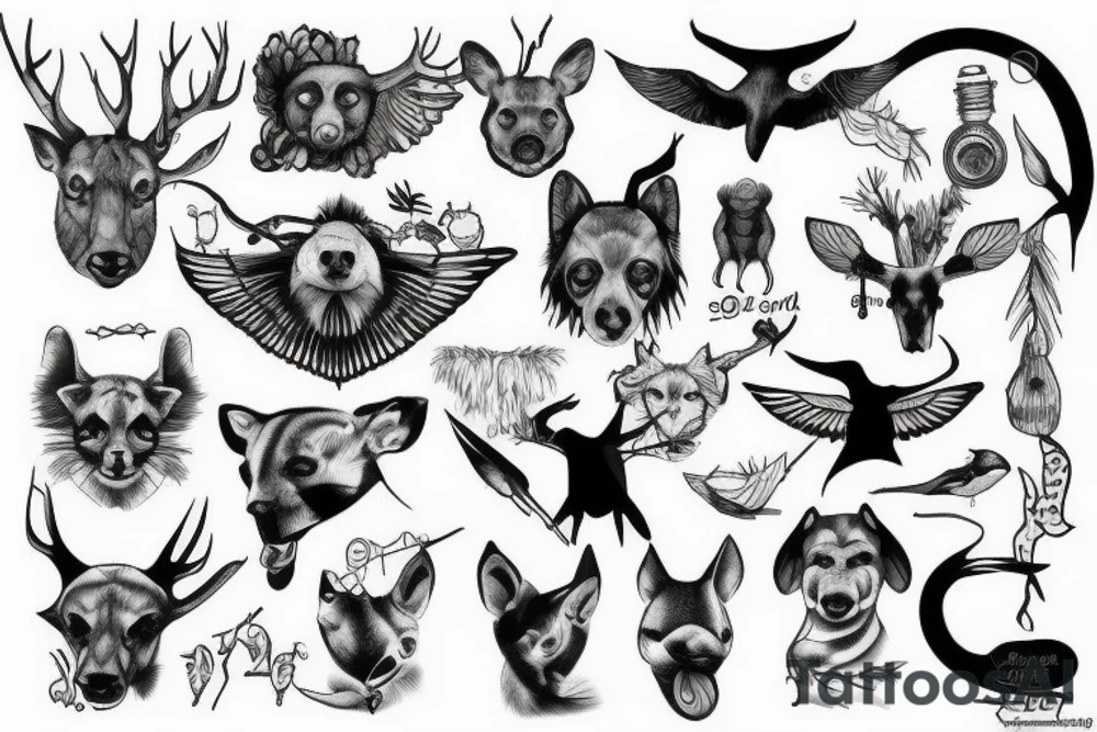 wildlife veterinarian tattoo idea