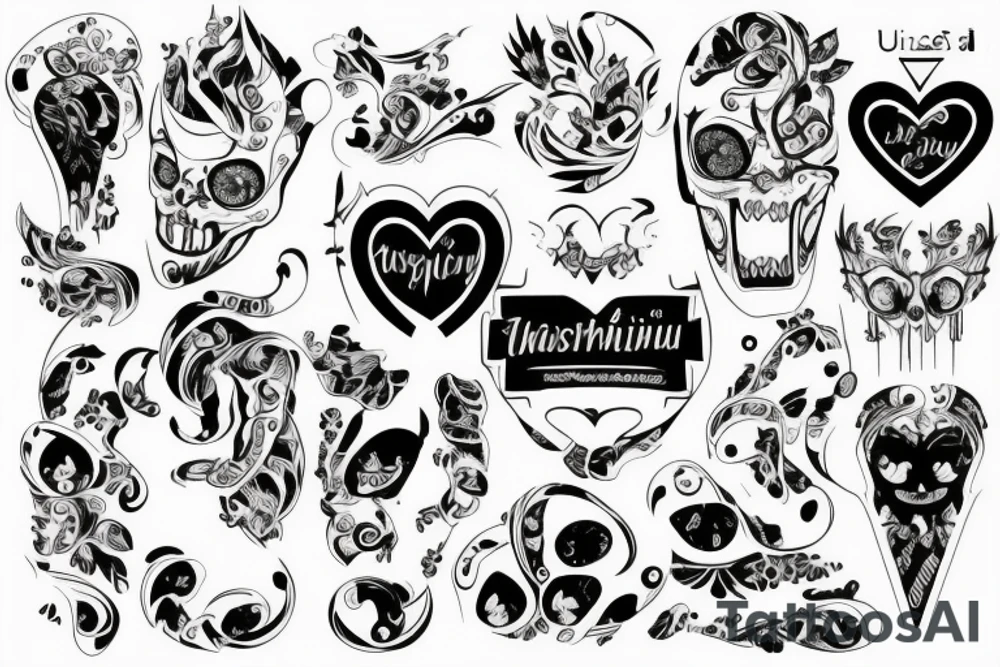 Uśmiechnięta emotka z plastrem na twarzy tattoo idea