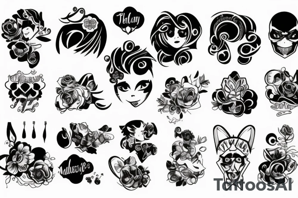 Uśmiechnięta emotka z plastrem na twarzy tattoo idea