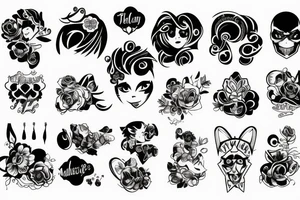 Uśmiechnięta emotka z plastrem na twarzy tattoo idea
