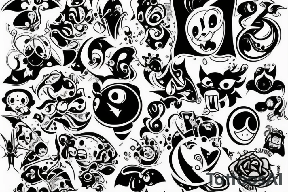 Uśmiechnięta emotka z plastrem tattoo idea