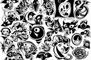 Uśmiechnięta emotka z plastrem tattoo idea