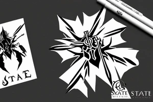 Fate Stay Night logo with dragon tattoo idea