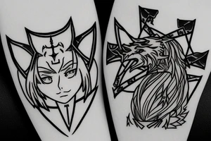 Fate Stay Night logo with dragon tattoo idea