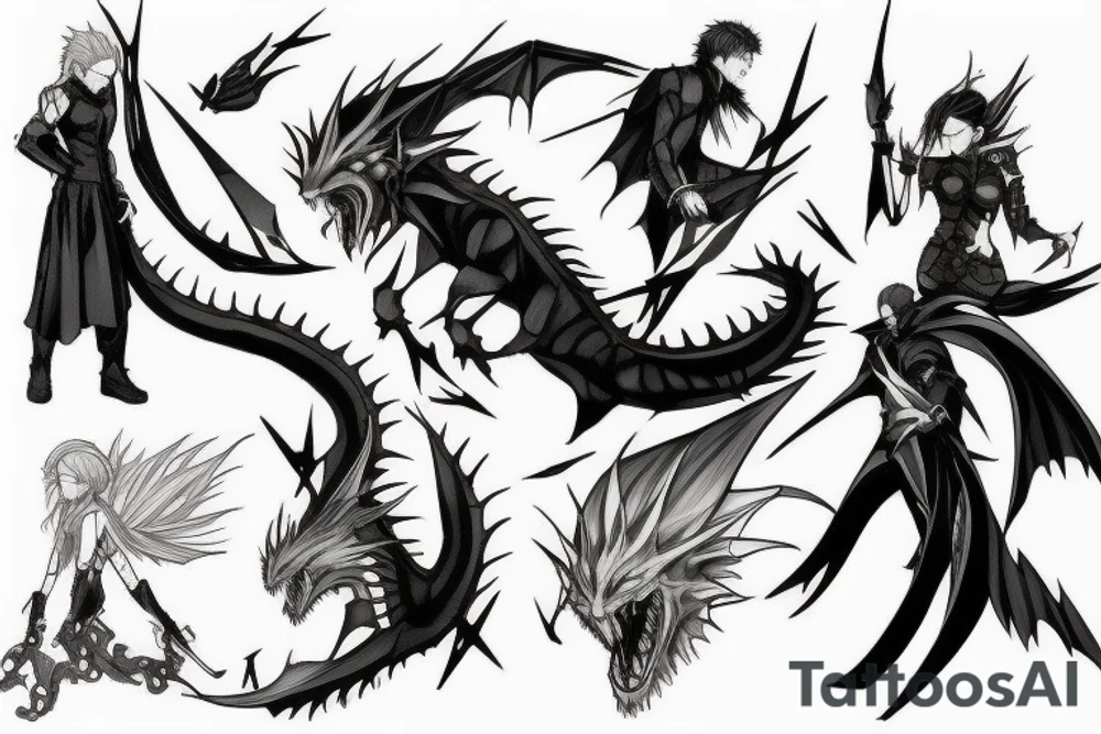 Fate Zero dragon tattoo idea
