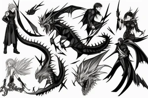Fate Zero dragon tattoo idea