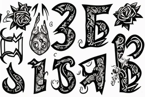 Letter on finger tattoo idea