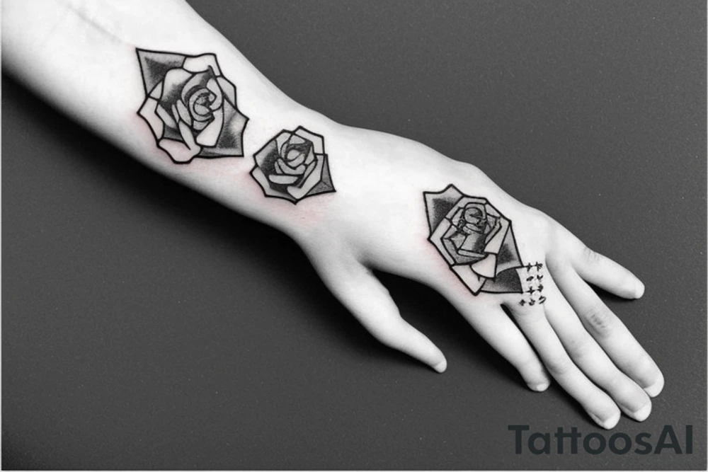 Letter on finger tattoo idea