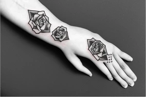 Letter on finger tattoo idea