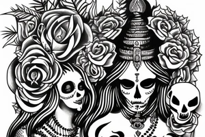 shiva with a a skull tattoo idea
