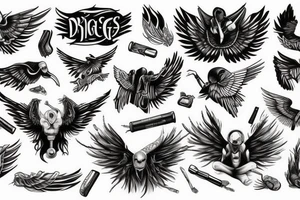 drugs with wings tattoo idea
