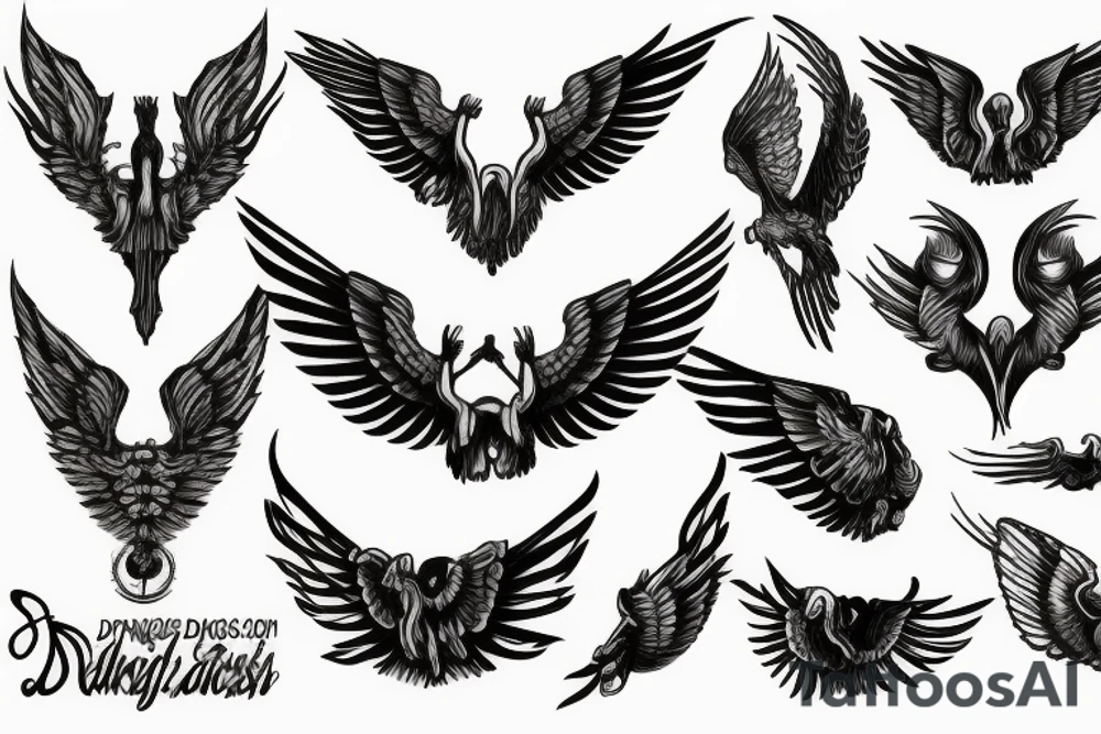 drugs with wings tattoo idea