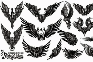 drugs with wings tattoo idea