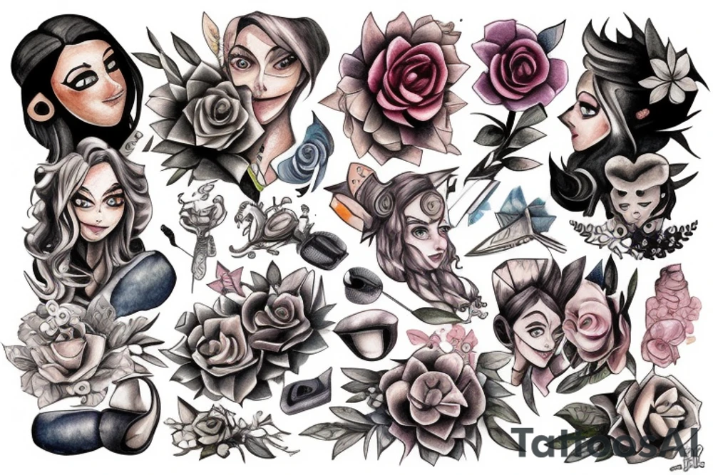 Desenho de um personagem de tv de animação tattoo idea