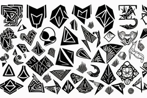 Good and bad in life tattoo idea