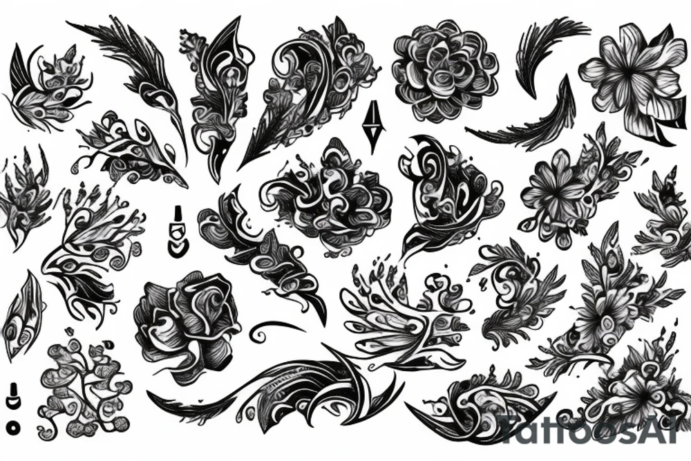 abundance tattoo in cursive tattoo idea