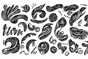 abundance spelled in cursive tattoo idea
