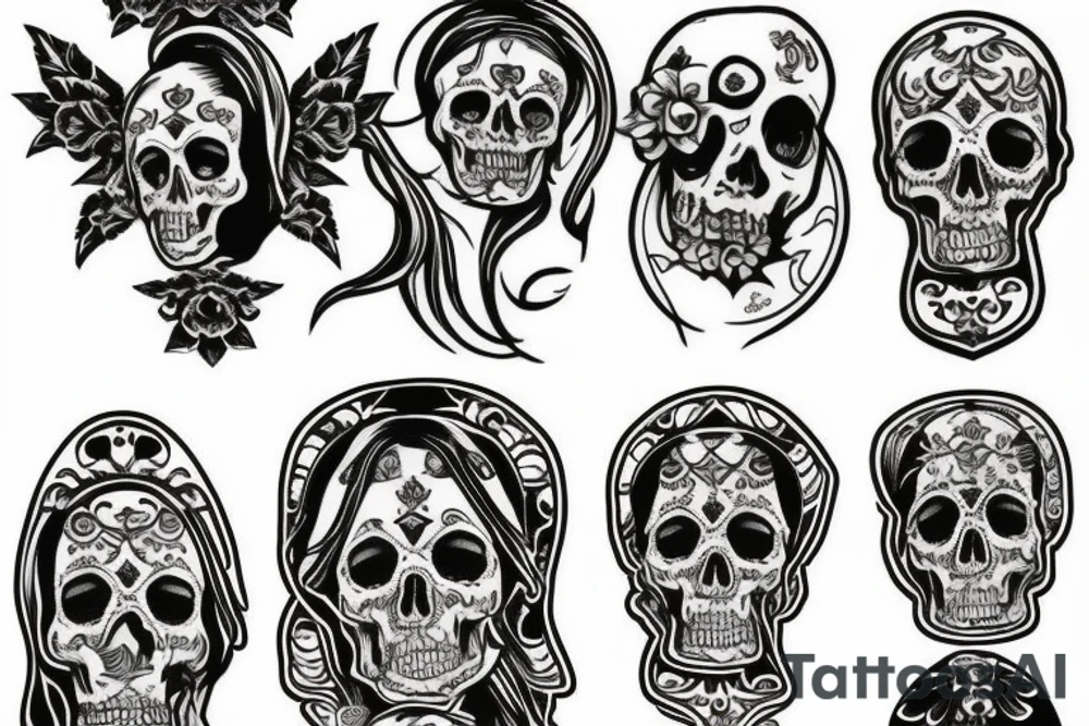 Santa Muerte tattoo tattoo idea