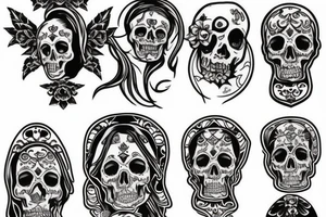 Santa Muerte tattoo tattoo idea