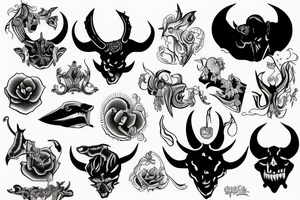 devil on horseback tattoo idea