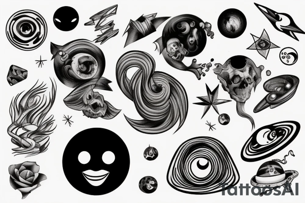 Black hole tattoo idea
