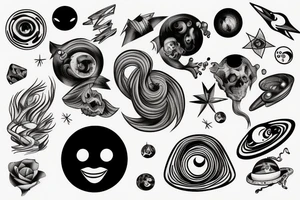 Black hole tattoo idea