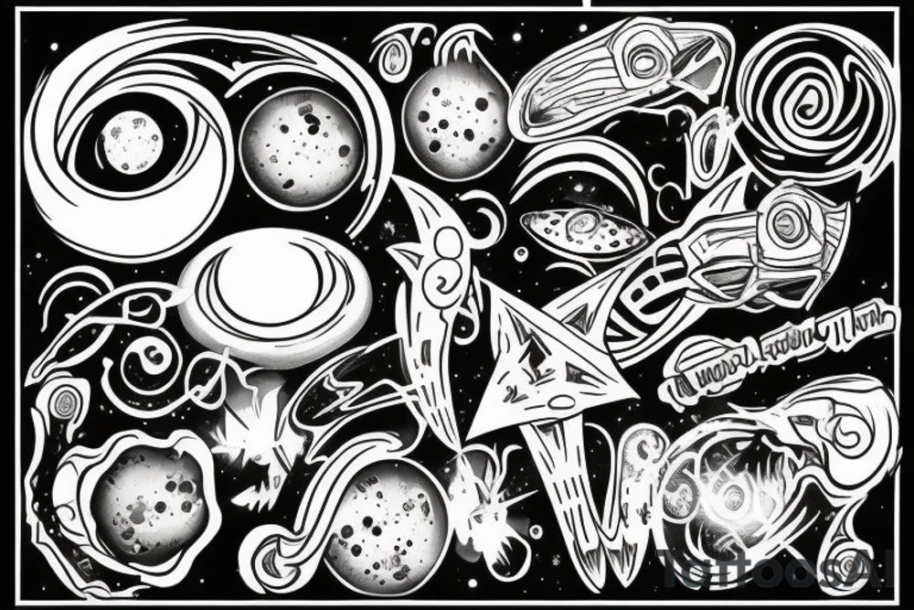 Black hole tattoo idea