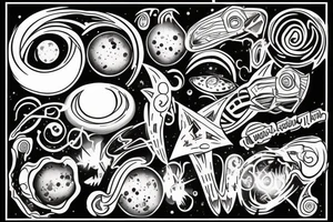 Black hole tattoo idea