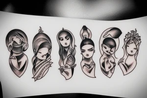 Three sibling tattoo tattoo idea