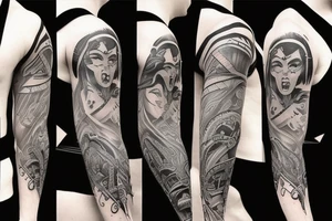 Female barbarian tattoo idea