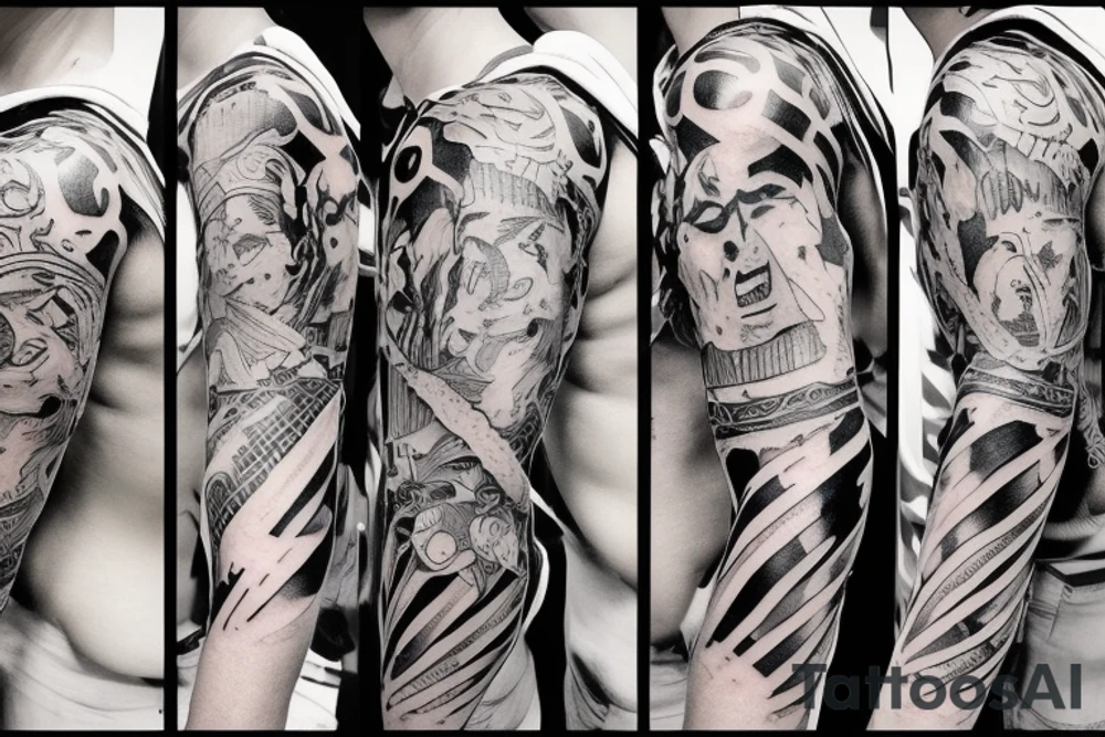 Female barbarian tattoo idea