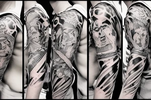 Female barbarian tattoo idea