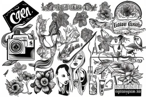 Island girl tattoo idea