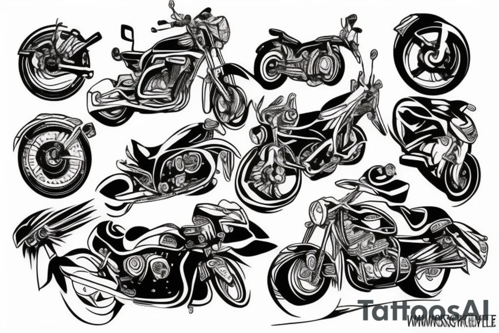 motorcycle tattoos tattoo idea