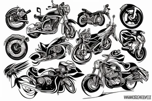 motorcycle tattoos tattoo idea