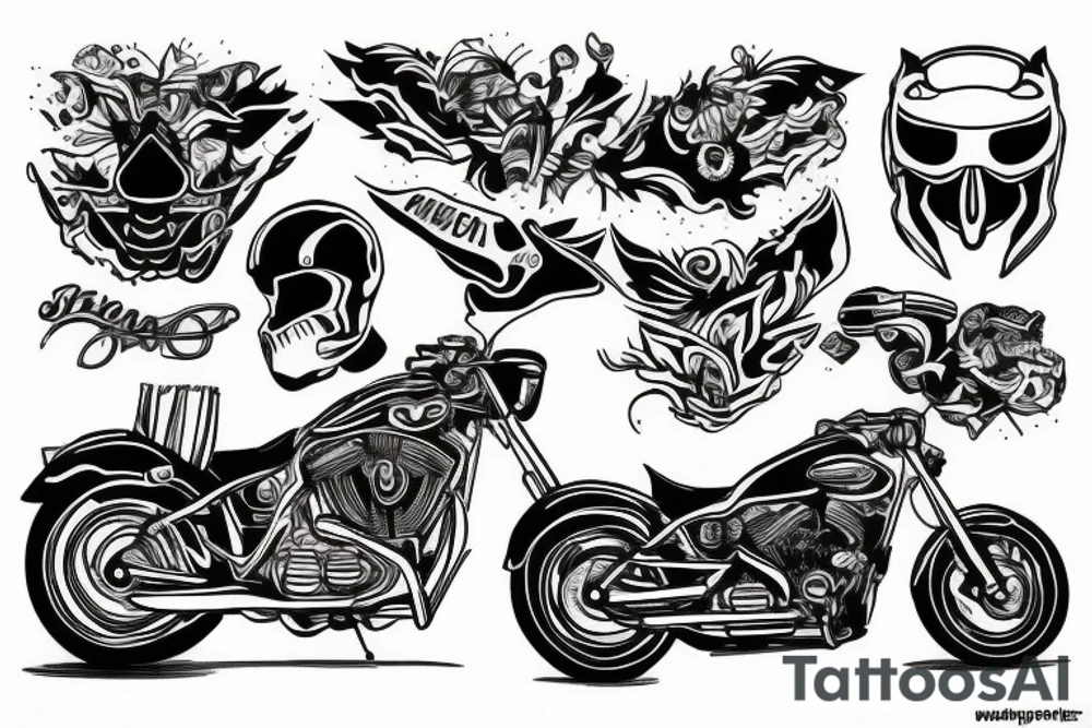 motorcycle tattoos tattoo idea