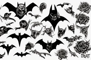 Death, bat, kill tattoo idea