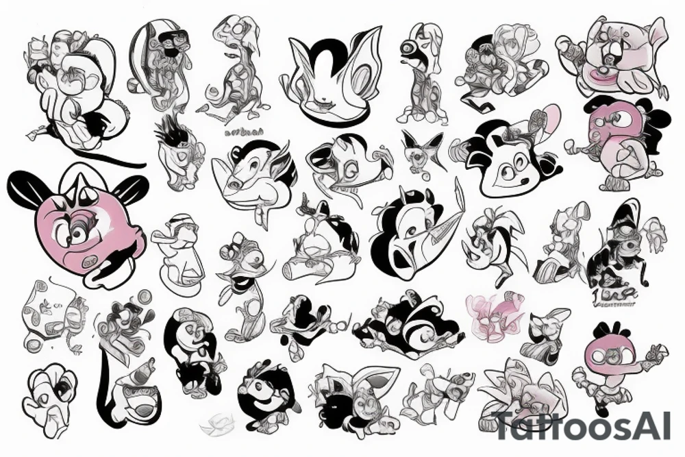 Pinky and the Brain cartoon tattoo idea