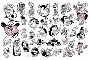 Pinky and the Brain cartoon tattoo idea