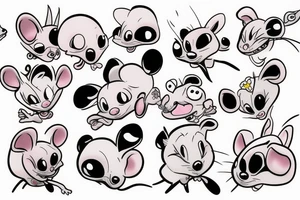 Pinky and the Brain mouse tattoo idea