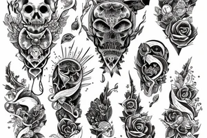 Red moim with tej Forrest tattoo idea