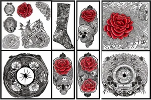 Red moim with tej Forrest tattoo idea