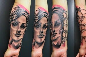 Zeus with a thunderbolt in his hand tattoo idea