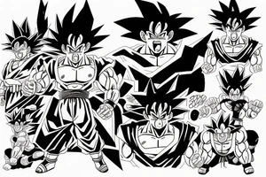 Goku spirit bomb tattoo idea