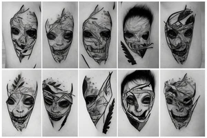 Ripped skin tattoo idea
