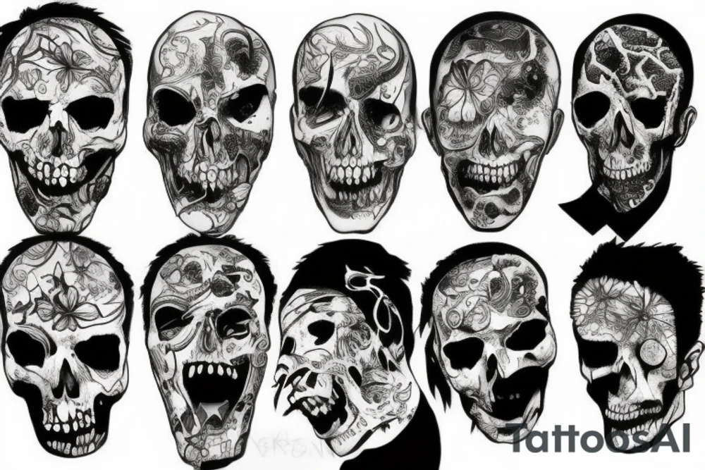 Ripped skin tattoo idea